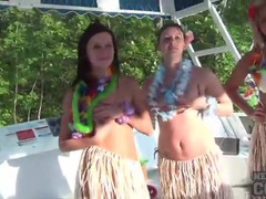 KiloGirls presents: House boat babes flash those amazing bodies