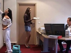 KiloGirls presents: Boss fucks secretary and maid