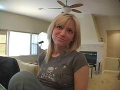 KiloGirls presents: Cute girl in jeans sings for the camera