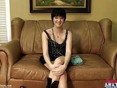 KiloGirls presents: Amateur cutie playing with her pussy