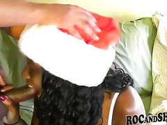 KiloGirls presents: Sexy ebony girlfriend christmas fuck !!