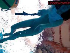 KiloGirls presents: Perfect shaved teen in the pool