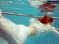 KiloGirls presents: Redhead diana hot and horny in a white dress