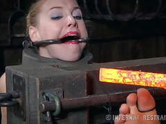 KiloGirls presents: Foot torture for a pale blonde