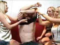 KiloGirls presents: Cfnm three blondes tease and jerk rockstar