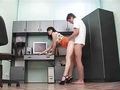 KiloGirls presents: Secretary with sexy legs gets a creampie