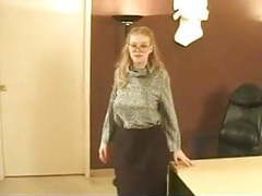 KiloGirls presents: Secretary with big boobs and hairy pussy gv00035