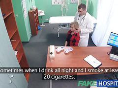 KiloGirls presents: Fake hospital petite blonde deepthroats a thick dick