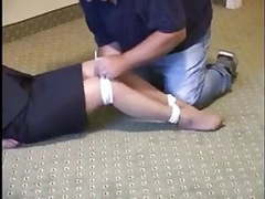 KiloGirls presents: Business woman hogtied