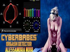 KiloGirls presents: Alessandra noir naked takes sybian 100% real orgasms science