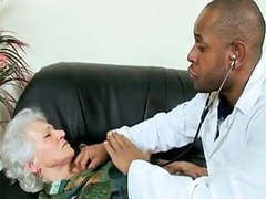 KiloGirls presents: Horny granny patient seduces a black doctor