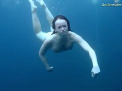 KiloGirls presents: Three ladies get naked swimming in the ocean
