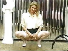 KiloGirls presents: Blonde spreads her legs to show off her pussy and ass