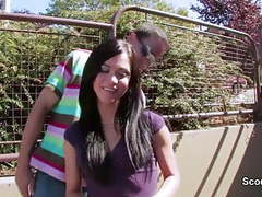 KiloGirls presents: German milf talk to fuck for money on street in holiday