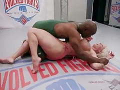 KiloGirls presents: Wrestling fake tits big black cock