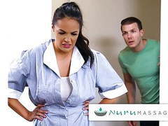 KiloGirls presents: Nurumassage hot maid discovers nuru with young lad
