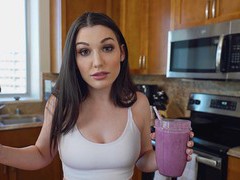 KiloGirls presents: Stunning wife having fun with her hubby in the kitchen - lily lou, Couple, Hardcore, HD POV, Brunettes, Long Hair, Kitchen, Natural Tits, Pussy, Blowjob, Rim Job, Cowgirl, Doggystyle, Missionary, Cum In Mouth, Cumshot