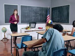 KiloGirls presents: Stunning teacher wearing stockings gets fucked in the class room - sarah lace, Couple, Hardcore, Pornstars, MILF, Long Hair, Pussy Licking, Lingerie, Stockings, Nylon, Blowjob, Anal, Pussy, Shaved Pussy, Cowgirl, Big Tits, Fake Tits, Teachers