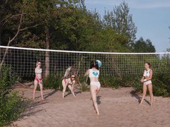 KiloGirls presents: Outdoor lesbian fingering on the beach with lovely darlings