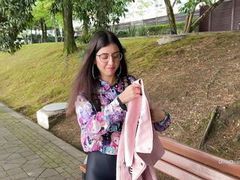 KiloGirls presents: Picked up a cutie on the street, fucked and cum on her glasses