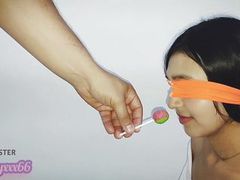 KiloGirls presents: Game of flavors with my stepsister, i cheat on her and in the end she ends up sucking cock and gets cum all over her fac