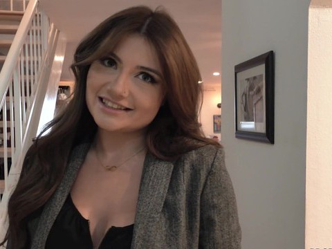 KiloGirls presents: Adria rae gets talked into screwing in different positions