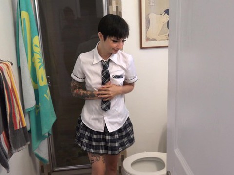 KiloGirls presents: Homemade pov video of short hair stevie moon getting fucked
