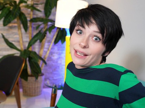 KiloGirls presents: Short hair kitty lynn gives a blowjob and gets fucked balls deep