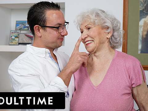 KiloGirls presents: Adult time - 70-year-old gilf is craving a cock in her big hairy pussy!