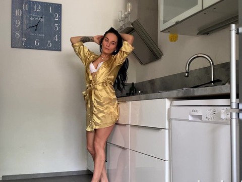 KiloGirls presents: Naughty czech babe lexi dona drops her panties in the kitchen