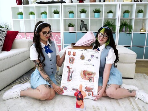 KiloGirls presents: Ffm threesome with college chicks - kitty cam & angel windell