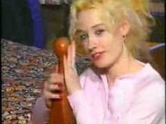 KiloGirls presents: Blonde girl rides her big bedpost