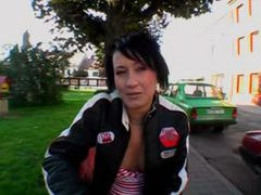 KiloGirls presents: Girl fucked outdoors and then she swallows