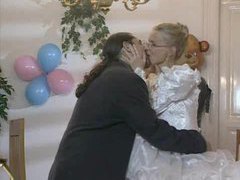 KiloGirls presents: Bride in glasses has cock in her ass