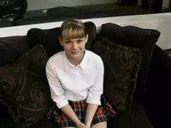 KiloGirls presents: Adorable schoolgirl gives head before sex