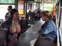 KiloGirls presents: Huge tit chick milking on the bus