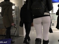 KiloGirls presents: Jeny smith  camel toe white leggings