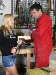 KiloGirls presents: Blonde teenage beauty fucking her old and horny handyman