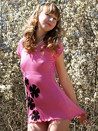 KiloGirls presents: Cute and so much hot teen model is posing her most delicious parts on the beautiful nature.