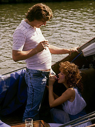 KiloGirls presents: Couple get frisky on a boat and decide to have mad wild sex