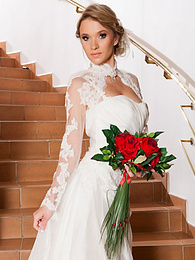 KiloGirls presents: Czech bride Angel Piaff gets banged in a laundry room after posing in lingerie
