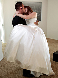 KiloGirls presents: Bride with big fake tits Veronica Vain gets her trimmed pussy nailed deep