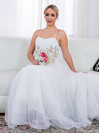 KiloGirls presents: Blonde bride Anna Khara has sex with the groom and a photographer at once