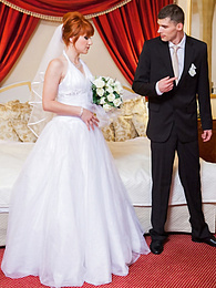 KiloGirls presents: Redhead Czech bride Lucy Bell getting double fucked on her wedding day