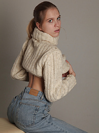 KiloGirls presents: Very shy and modest teen girl gets undressed showing off her fresh and natural naked body