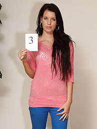 KiloGirls presents: Intriguing teen Angela A gets naked in a casting and shows her hot ass and pussy